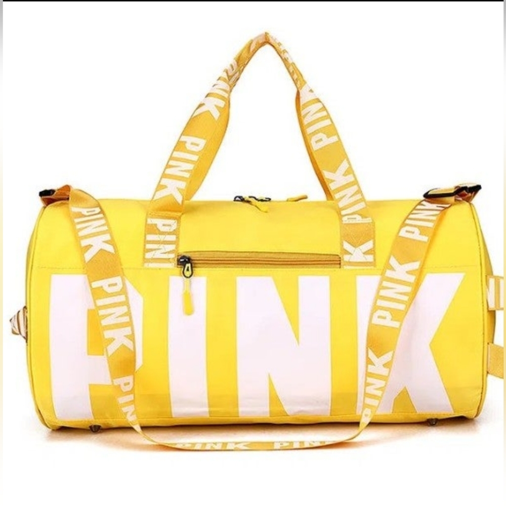 NWT VS PINK Duffle Bag Yellow